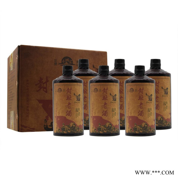 千城汇-封坛老酒 贵州茅台镇酱香型白酒53度纯粮食坤沙原浆封坛老酒500ML图3