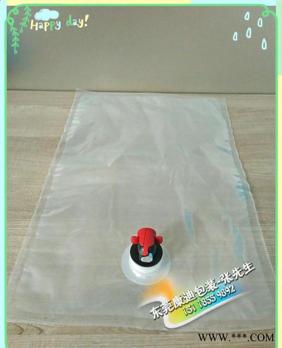 液体BIB通用阀门包装袋 3L/5L透明酒水/白酒/米酒/黄图3
