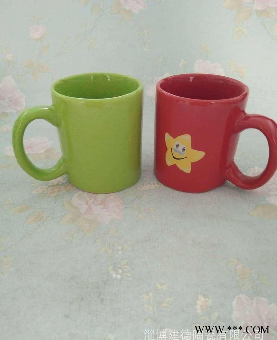多彩创意色釉陶瓷杯儿童杯色釉马克杯简约白酒杯定制礼品节日赠品图2