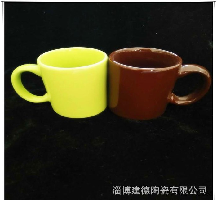 多彩创意色釉陶瓷杯儿童杯色釉马克杯简约白酒杯定制礼品节日赠品图3