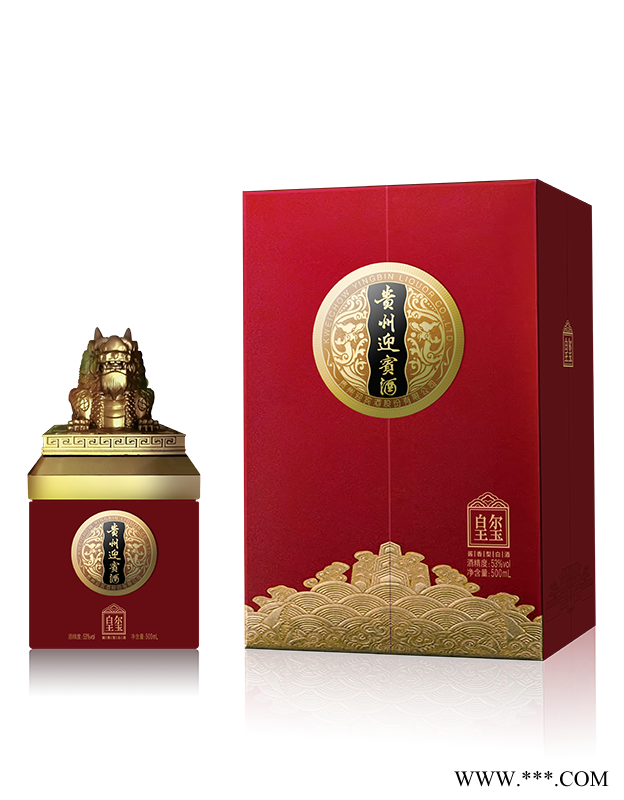 贵州迎宾酒·皇玺   53度500ml（红）图1