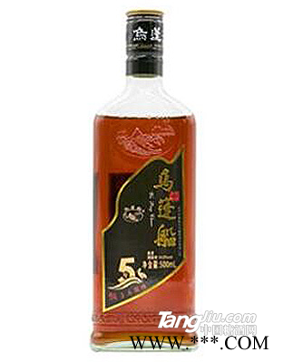 乌蓬船-五年陈黑标纯手工酿造黄酒-500ml图1