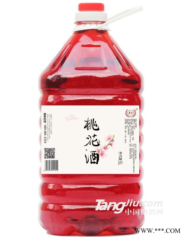 12°黄氏桃花酒（桶装）-5L图1