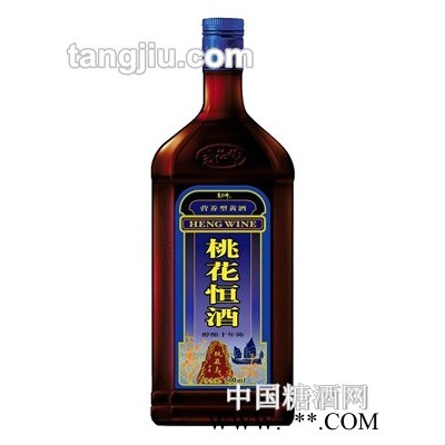 十年陈桃花恒酒（蓝冠）500ml
