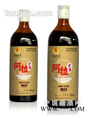 阿拉老酒特制纯酿黄酒-500ml图1