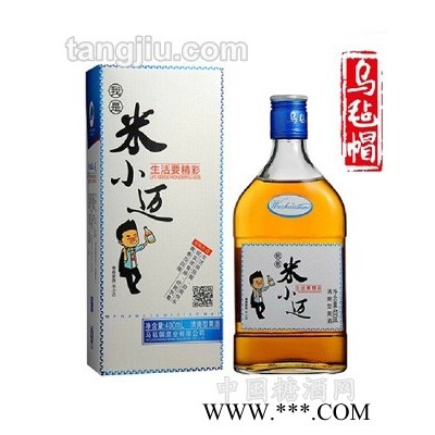 乌毡帽米小迈清爽半干黄酒400ml