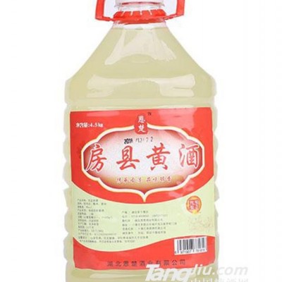 恩楚正宗房县黄酒 8度 4.5kg桶装传统型甜黄酒