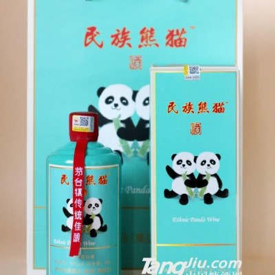 熊猫酒 53%vol民族熊猫酱香型白酒500ml