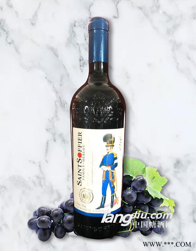圣索菲尔-将军美乐干红葡萄酒图1