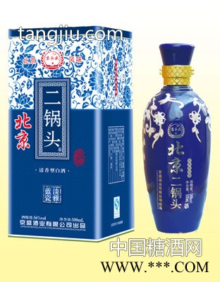 北京二锅头 56度500mLx6 蓝铁盒图1