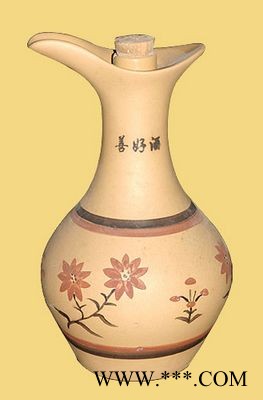 黄瓷瓶善好酒图1