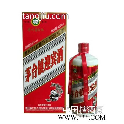 茅台镇迎宾酒浓香型熊猫52度450ml