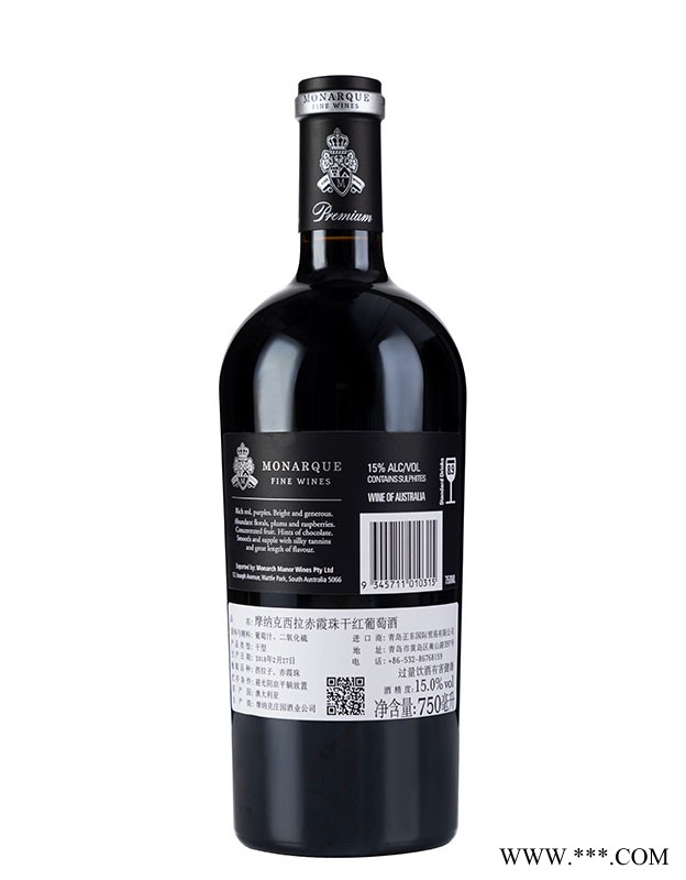 摩纳克2015 经典wedge老鹰西拉赤霞珠干红葡萄酒—摩纳克庄园葡萄酒招商图4