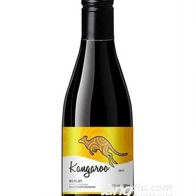 13°姆隆袋鼠美乐干红葡萄酒187ml