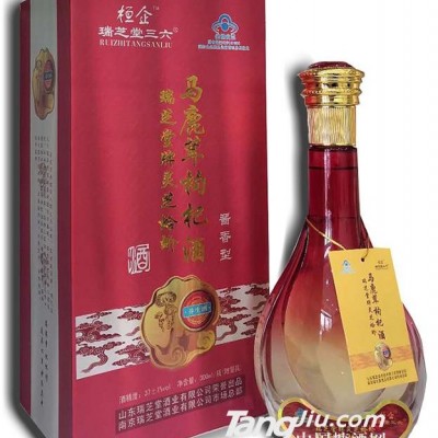 瑞芝堂牌灵芝蛤蚧马鹿茸枸杞酒（酱香型）-300ml