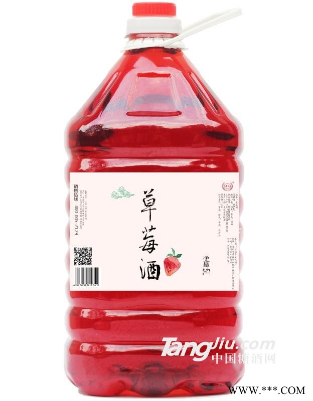12°黄氏草莓酒（桶装）-5L