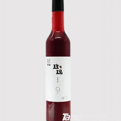 黄氏花果冰酒瓶-玫瑰酒10度415ml