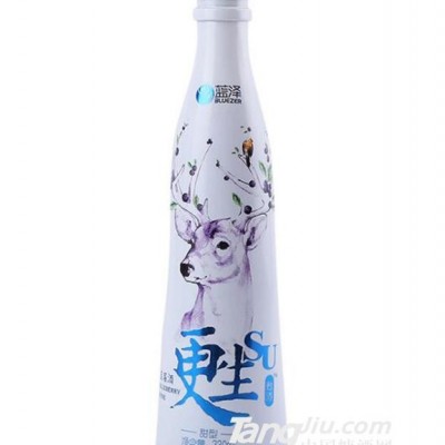 蓝泽天然纯酿蓝莓酒蓝莓红酒330ml