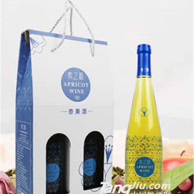 杏果酒低度99%杏果原浆发酵650ml*2礼盒装