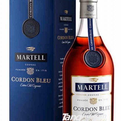 法国原装进口洋酒 马爹利Martell蓝带干邑白兰地-700ml