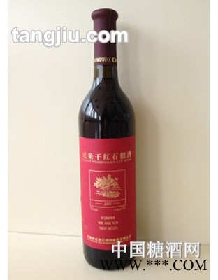 成果烫金干红石榴酒图1