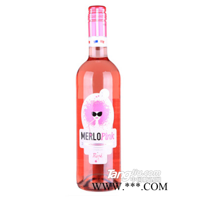 梅洛桃红甜型果味酒葡萄酒750ml