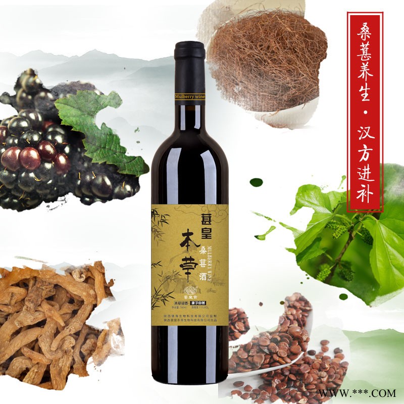 大秦稀市 葚皇本草桑葚酒（半干型）图1