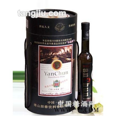 颜春红山楂酒黑色罐装