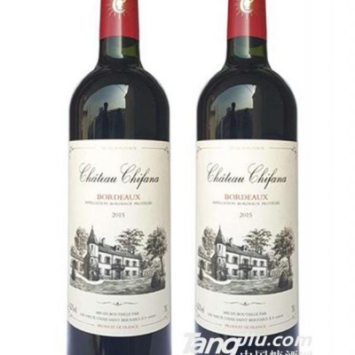 13°法国赛凡拉干红葡萄酒750ml