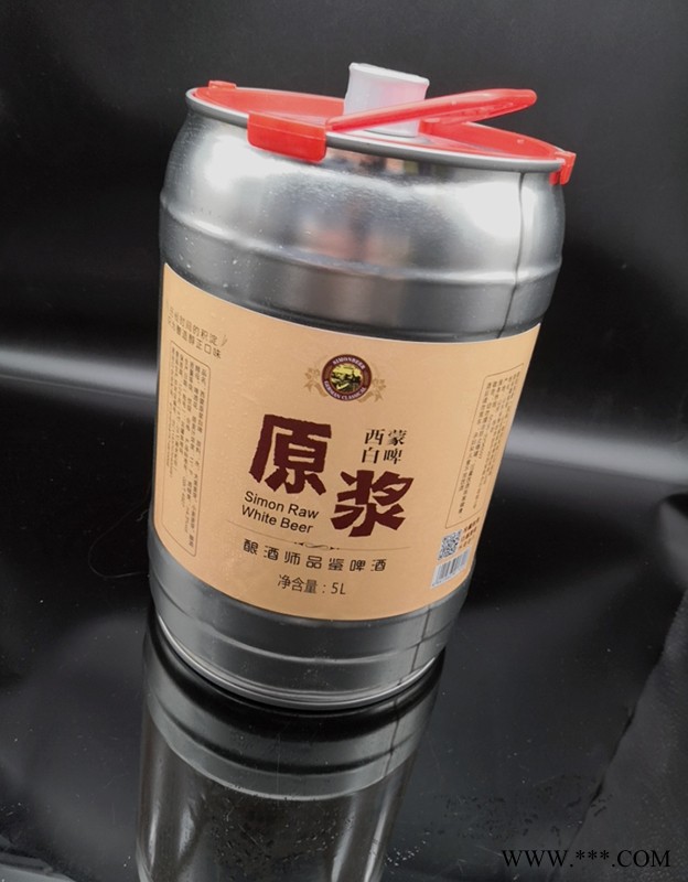 德国西蒙原浆白啤5L图1