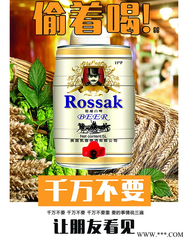 凯撒精酿白啤5L图3