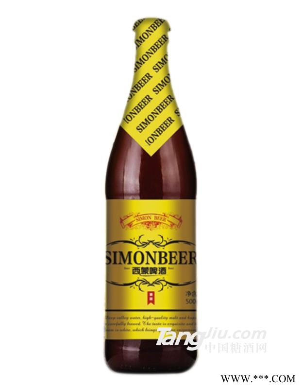 西蒙原浆白啤酒-500mlx12瓶图1