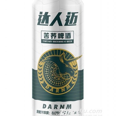 达人迈苦荞啤酒纤体罐装8°330ml