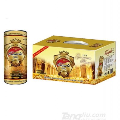 山东泉堡啤酒精酿原浆白啤1L装12°P