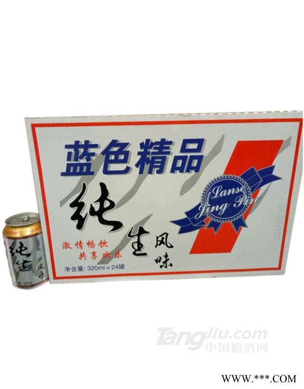 蓝色精品纯生风味320ml×24罐图1