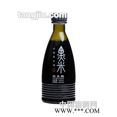 银朱鹮黑米酒半甜9度500ml