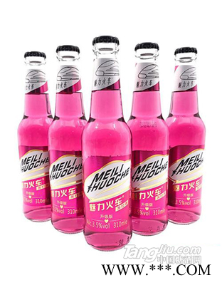 魅力火车苏打酒3.5度300ml（红瓶）图1