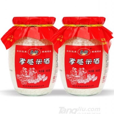 米神孝感佬米酒900g瓶装