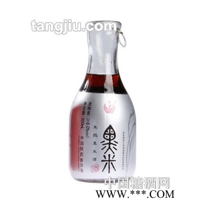 朱鹮黑米酒半甜8度银标300ml