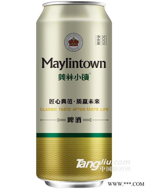 美林小镇啤酒500ML金罐包装图1