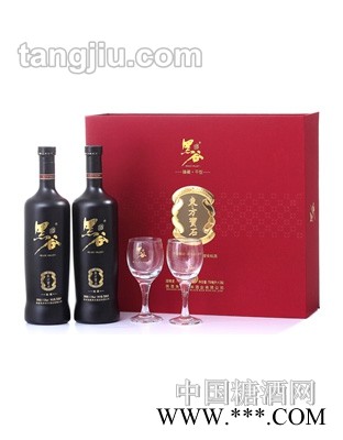 朱鹮黑谷酒11度宝石双支礼盒图1
