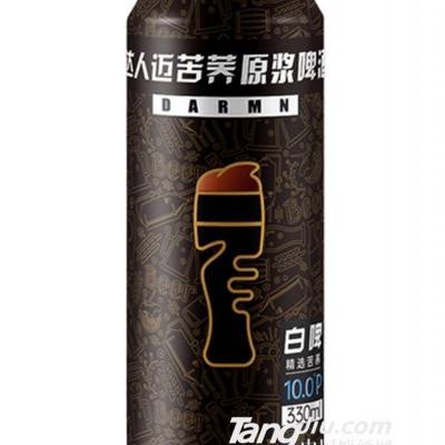 达人迈苦荞原浆啤酒纤体罐装10°330ml