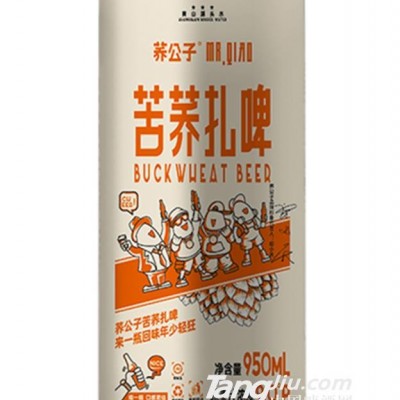 荞公子苦荞扎啤950ml