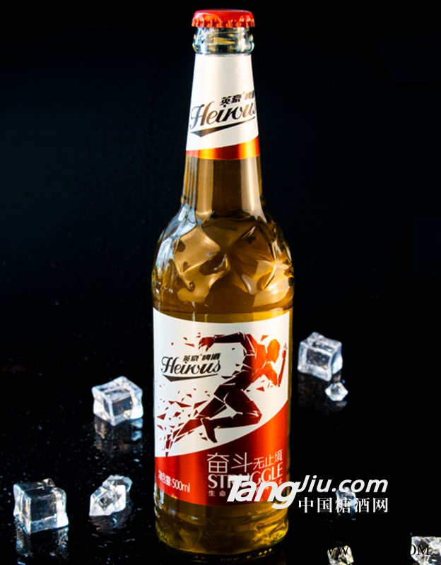 英豪奋斗啤酒500MLx12瓶图1