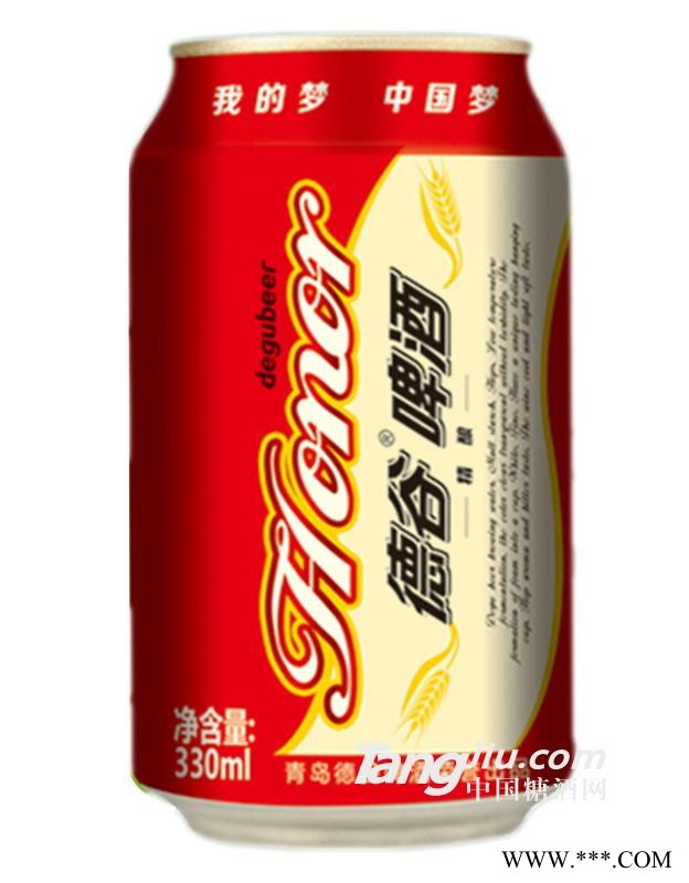 德谷精酿中国红啤酒-330mlx24罐图1