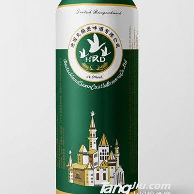 天鹅堡精品啤酒绿罐装