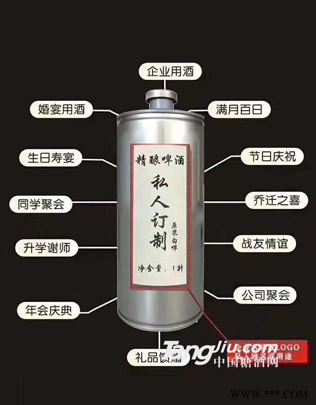私人定制原浆白啤1L图1