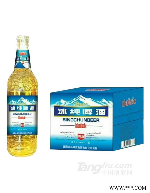冰纯啤酒500mlx12瓶图1