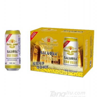 11°P萨罗娜原浆白啤酒500ml×24