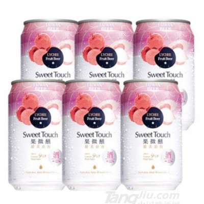 台湾啤酒果微醺荔枝味啤酒-330mlx6